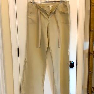 100% linen adjustable length pants